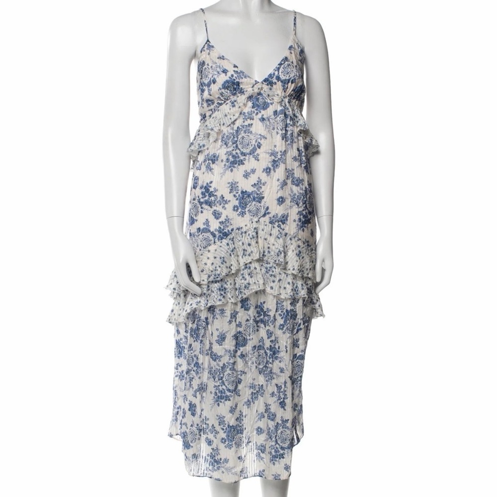 Cami NYC Blue and White Floral Top